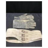 Gloves and Kidney Belt