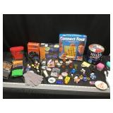 Games, gloves, socks, minis