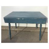 Wood drop side table