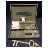 Vintage Jewerly, Box & Key