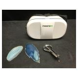 VR Headset, Mouth harp & Rocks