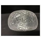 1990 Heston National Finals Rodeo Belt Buckle