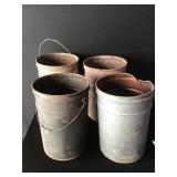 Vintage Metal Buckets