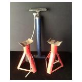 Jack Stands & Tire Pump