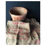 Peanut sacks & Fruit  Basket