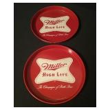 Miller High Life Serving Trays