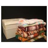 Foot Stool and Afghans