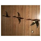 Wood & Metal Duck Decor