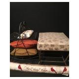 Vintage Step Stool & Magazine Rack