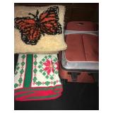 Luggage, Blanket and Pillow