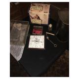 Misc Waste Basket & Clock