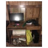 Computer Desk, Contents, Computer, Printer & Misc