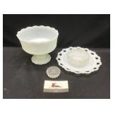 Milk Glass & Misc Glassware