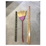 Yardstick, Shelf & Broom Decor