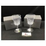 Two Waterford Lismore Goblets