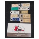 Lot of 10 Vintage  DAV License Plate Tags