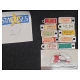 Lot of 10 Vintage  DAV License Plate Tags