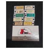 Lot of 10 Vintage  DAV License Plate Tags