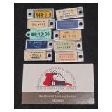 Lot of 10 Vintage  DAV License Plate Tags