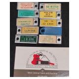 Lot of 10 Vintage  DAV License Plate Tags