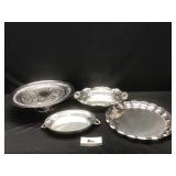 Covered Vegitable Tray, Cake Stand and Platter