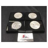 1982 Four Generation Round Belt Buckle