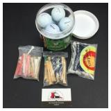Used Golf Balls and Golf Tees