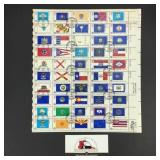 1976 State Flags 13Â¢ Stamps Sheet