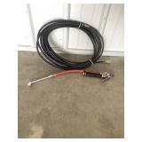 Small air hose and air chuck with gauge