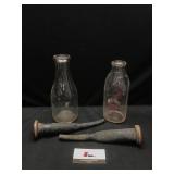 Milkers & Glass Bottles