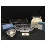 Crystal Bowls & Waterford Clock