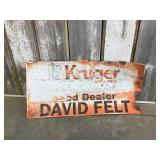Metal Kruger Seed Sign