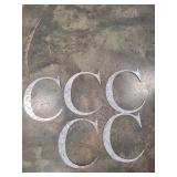 5 Metal Letter C