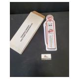 Terrible Herbst Tin Thermometer with Box