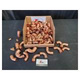 Flat of Misc Brass Fittings