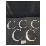Set of 5 Diamond Plated C