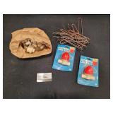 Box of Line Valves, Misc Vavlves and Stakes