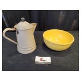 Bowl and Pitcher Set