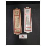 Set of 2 Advertising Thermometers