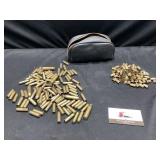 380 auto, 243 WIN, 30 Carbine brass casings