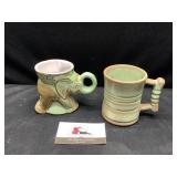 Frankoma Elephant & Cup