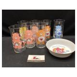 Care Bears Glasses and bowl