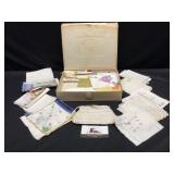 Hankies and Misc Vintage Linens in Box