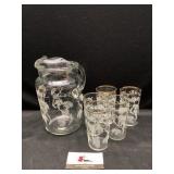 Vintage Pitcher and Glasses Set