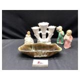 Chalk Figurines  & Misc Pottery