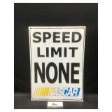 Speed Limit None Sign