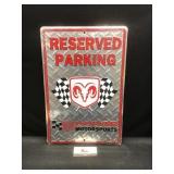 Reserved Parking Sign