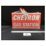 Chevron Metal Sign