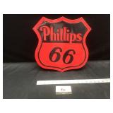 Metal Phillips 66 sign