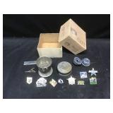 Pins and memorabilia